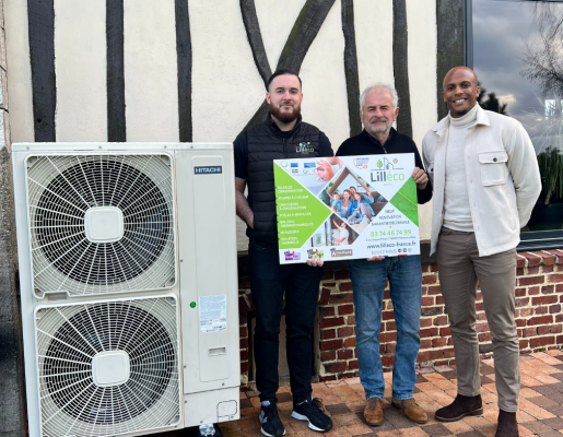 Installation d'une Pompe à Chaleur Air/Eau HITACHI à Hazebrouck 